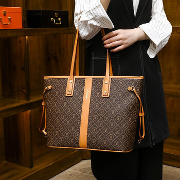 伯姿莉(baizili)法国品牌真皮大容量托特包2023新款通勤手提包质感子