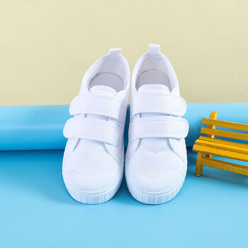莎图蜜六一儿童节运动小白鞋幼儿园学生舞蹈鞋男女童白球鞋宝宝白运动