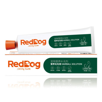 RedDog红狗 猫用化毛膏营养膏 猫咪去除毛球吐毛膏 120g