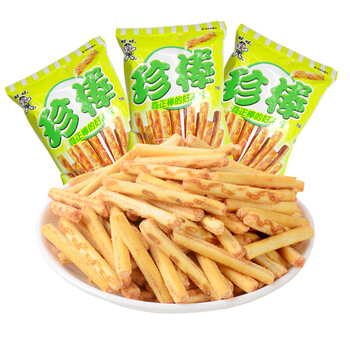 旺旺珍棒小包21g包番茄味棒条手指饼干零食酥性薄脆饼干 【珍棒番茄味