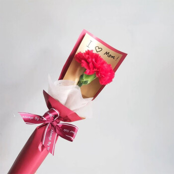 卓盛花卉 三八妇女节鲜花速递单支单只玫瑰康乃馨小花束送母亲送同事