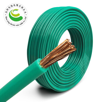 沈阳电线电缆有限公司ZR-BVR-450/750V-1*25mm²单芯多股软铜线阻燃塑铜线 绿色 1米