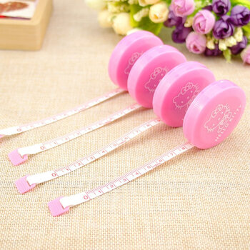 定制可爱迷你卷尺量尺量衣尺量衣服腰围三围尺子软尺小皮尺米尺1.