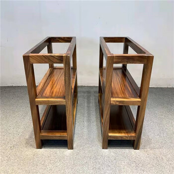 杞瑾 大板茶台支架实木工字支架大板餐桌腿大理石台面桌脚架家用茶桌