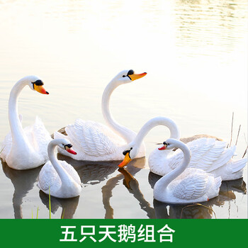 巧马高端高档户外花园庭院仿真天鹅水池造景摆件别墅园林景观大型天鹅