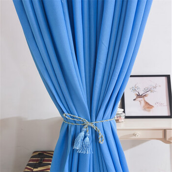 dqn)不透美容院专用隔帘型房间床位拉帘养生馆医院窗帘隔断帘 深蓝色