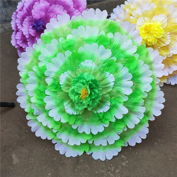 舞蹈伞 演出伞儿童牡丹花伞舞蹈舞台演出道具盛世花开大型晚会运动会