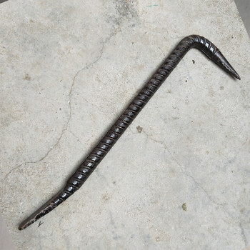 铝模工具工地建筑拆模吕模多功能耐用小撬杠木工铁撬实心撬棍18粗螺纹