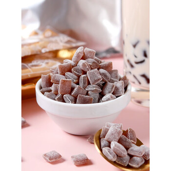 黑糖麻薯粒500g零食木薯粉做珍珠奶茶自制家用淀粉黑糖麻薯粒200g