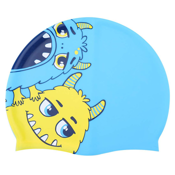 yobel儿童硅胶泳帽男女童卡通防水防晒舒适不勒头可爱印花小中童学生