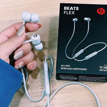 flex无线运动蓝牙耳机挂脖式beats x魔音耳机降噪beatsf flex云雾灰