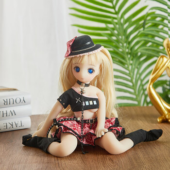 动漫手办娃娃可插入实体40厘米换装二次元可脱卡通飞机 金发