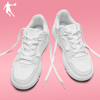 乔丹女鞋小白鞋官网旗舰休闲鞋潮流百搭白色鞋子学生运动板鞋女 乔丹