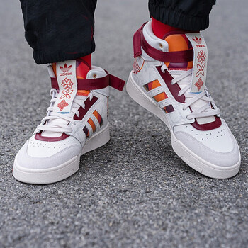 adidas阿迪达斯三叶草高帮男鞋2022春季虎年新年款运动鞋休闲鞋高帮