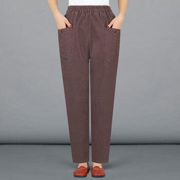 倍艾妈妈萝卜裤春秋新款哈伦裤中老年女裤中年人50岁秋冬季外穿宽松