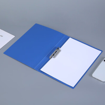 A4文件夹档案资料塑料夹单夹双强力夹办公加厚收纳文件夹厂家直供 蓝色单夹1个装