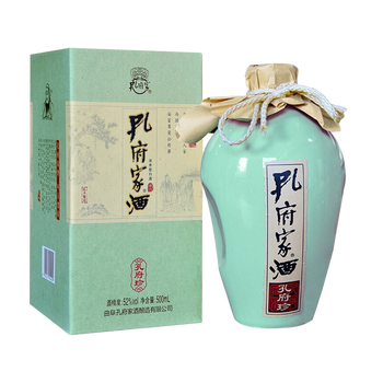孔府家酒孔府珍浓香型白酒粮食酒山东名酒52度500ml1瓶