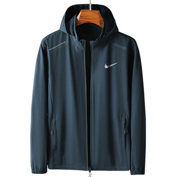 耐克(nike) 防晒衣男春夏季冰丝透气皮肤衣户外防 紫外线钓鱼防晒服