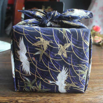 包裹巾和风方巾日式包袱皮礼物包装bx 蓝紫色 52