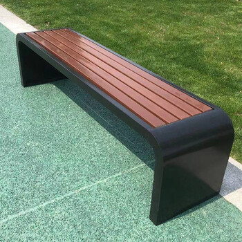 2022新款公园椅户外长椅广场篮球场休息长椅长条凳塑木庭院公共座椅