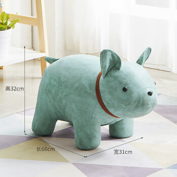 小孩子坐的卡通动物公仔椅子儿童小板凳动物凳小凳子可爱换鞋凳创意实木矮凳网红小象凳子小狗 墨绿色 图片价格品牌报价 京东