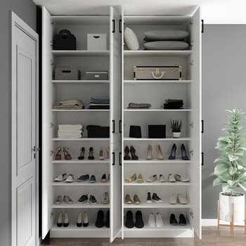 定制阳台鞋柜定做多层高高柜收纳置物柜现代经济储物柜大容量柜子定做