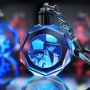 周边钥匙扣挂件怪盗基德灰原哀名侦探工藤新一安室透发光水晶 柯南11