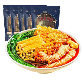 柳州威少家螺蛳粉老牌子螺丝粉柳州320g*3-10包酸辣螺狮粉 (威少家)