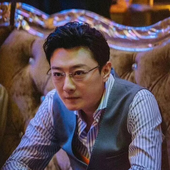 雷鹏狂飙高启盛同款无框眼镜架纯钛斯文切边镜可配有度数防蓝光 金色