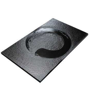 茶台漏水板乌金石茶盘定制尺茶桌嵌入式配件家用简约石材茶台漏水盖板