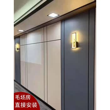 竹木纤维集成墙板快装墙面吊顶板材定制护墙板白色装饰板墙裙扣板 图片价格品牌报价 京东