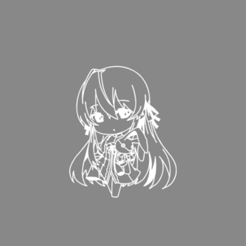 的天空二次元人物穹妹小穹荧光壁画q版可爱幻彩墙纸贴蔷芙白色大号