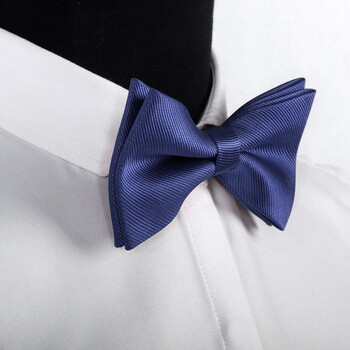 商务正装休闲时尚领结结婚婚礼新郎伴郎领结纯色西装衬衫领结 藏蓝色