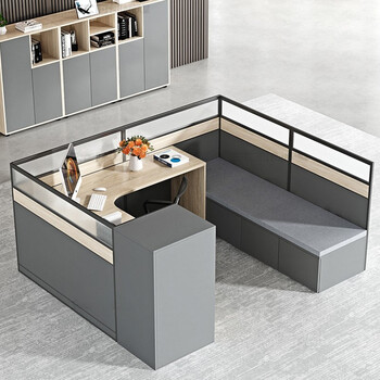 映乾 办公桌椅组合现代简约屏风隔断办公室桌子职员员工卡座午休带