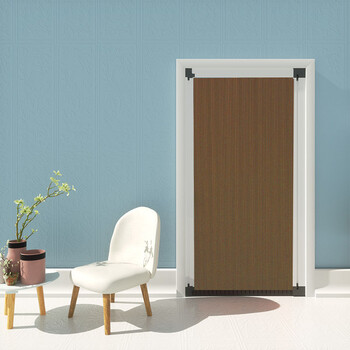 定制推拉门移门门帘蜂巢帘厨房卫生间无轨隐形折叠铝合金洗手间伸缩门