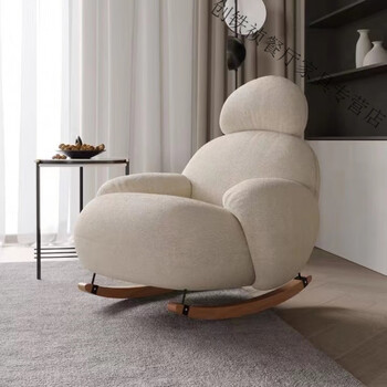 小米阳光大白摇摇椅客厅躺椅大人家用阳台休闲椅网红懒人沙发轻奢单人
