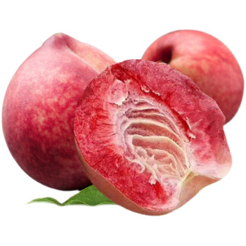 湖北胭脂红血桃大果当季现货孕妇新鲜水果老树脆甜水蜜桃红心桃子 3斤