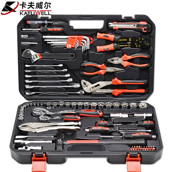 卡夫威尔 工具箱 工具套装 棘轮扳手套筒工具箱 84件套 SS2084A