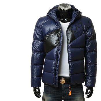 emporio armani ea7 阿玛尼 男士加厚保暖连帽外套羽绒服 6kpb53 pnr4