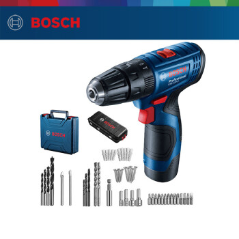 博世（BOSCH）GSB12012V充电式手电钻电动螺丝刀家用多功能锂电冲击钻（2A单电）+小黑盒78附件工具箱套装
