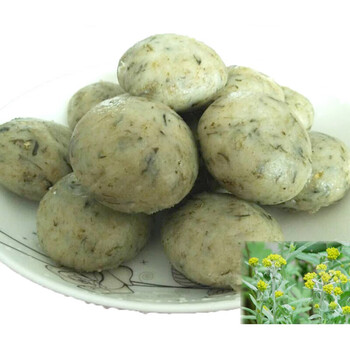 德祥隆湖南安化特产农家自制纯手工水牛花粑粑鼠曲草清明草粑粑500g