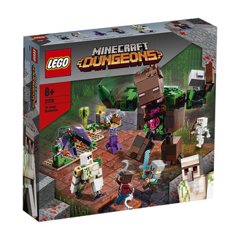 乐高(lego)积木 我的世界 21176 丛林憎恶 8岁 儿童玩具新年礼物