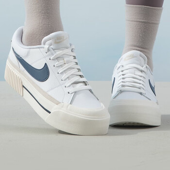 耐克（NIKE）女鞋2024新款COURT LEGACY运动休闲鞋增高厚底轻便透气板鞋DM7590 DM7590-104 35.5