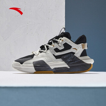 安踏霸道30休闲鞋男2021秋季新款滑板鞋新款潮流运动鞋112138081玄石