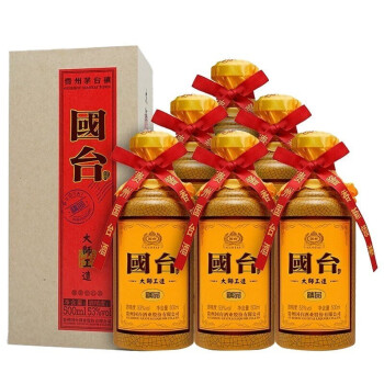 貴州國臺 大師工造精品500ml*6瓶整箱裝 53度醬香型白酒【圖片 價格