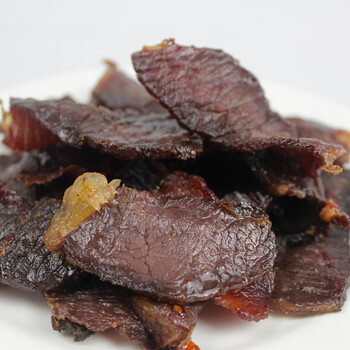牛肉干风干清真即食黄牛肉500g云南小吃特产 熟食油淋干巴 五香500克