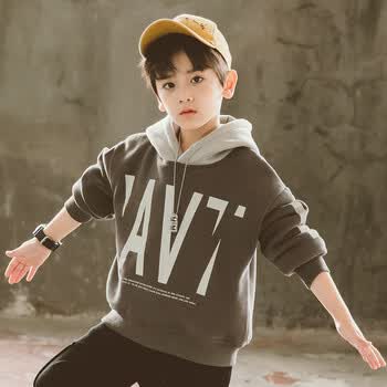 溪春水巴拉巴啦儿童装男童秋装卫衣2023新款春秋款中大童秋季官方旗舰