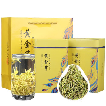 屹宏（yihong） 送礼 珍稀黄金芽250g铁罐装白茶高山广西柳州三江春茶叶鲜美甘甜