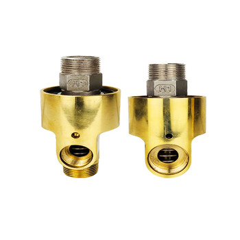 典南 铜万向节旋转接头360度旋转气动高速高压高温冷却水hs/hd不锈钢