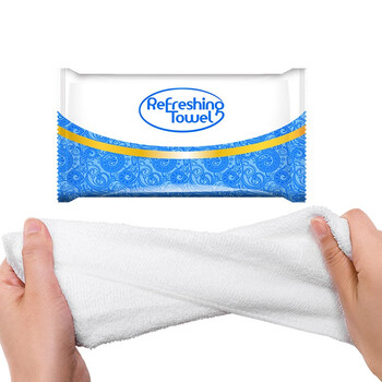 官方一次性湿毛巾独立包装酒店餐厅专用湿巾餐饮湿巾活动倒计时093658